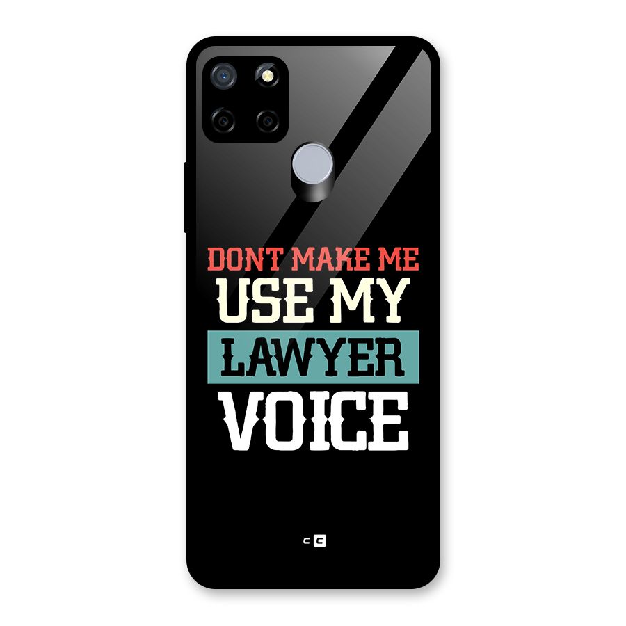 Lawyer Voice Glass Back Case for Realme C12