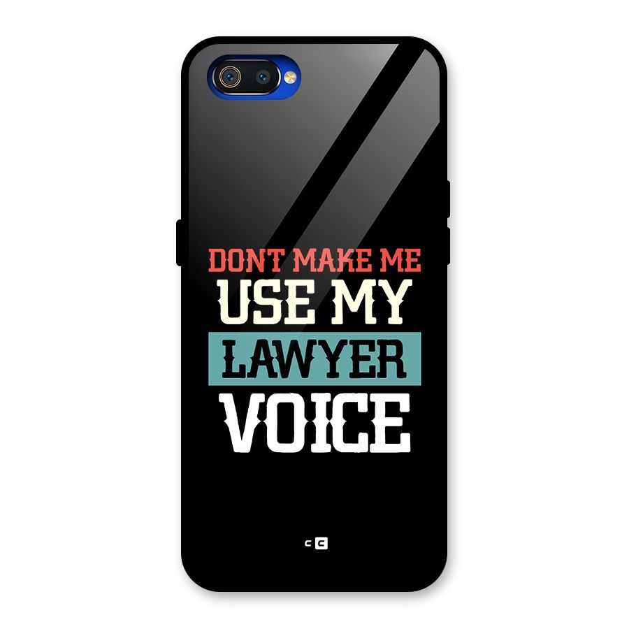 Lawyer Voice Glass Back Case for Realme C2