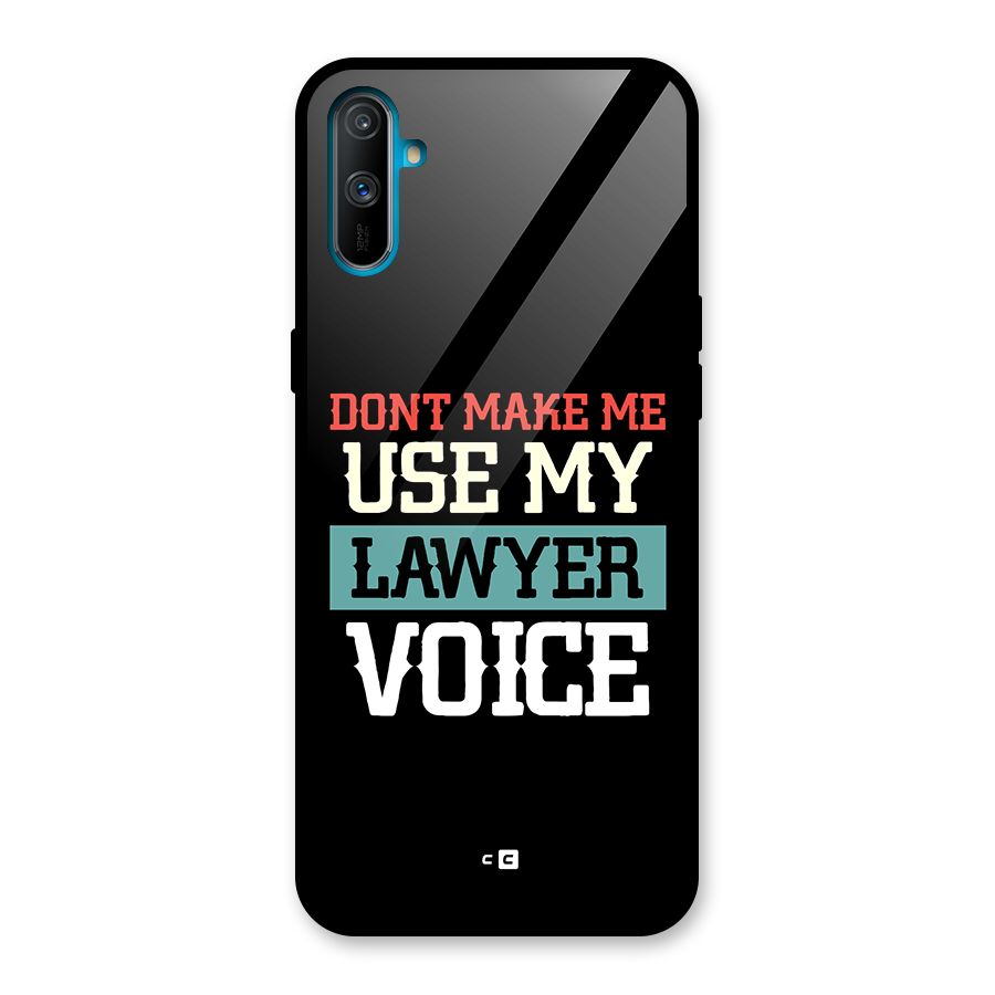 Lawyer Voice Glass Back Case for Realme C3