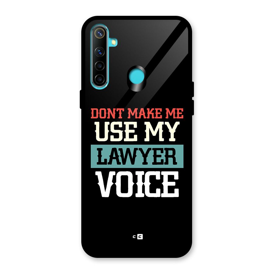 Lawyer Voice Glass Back Case for Realme Narzo 10