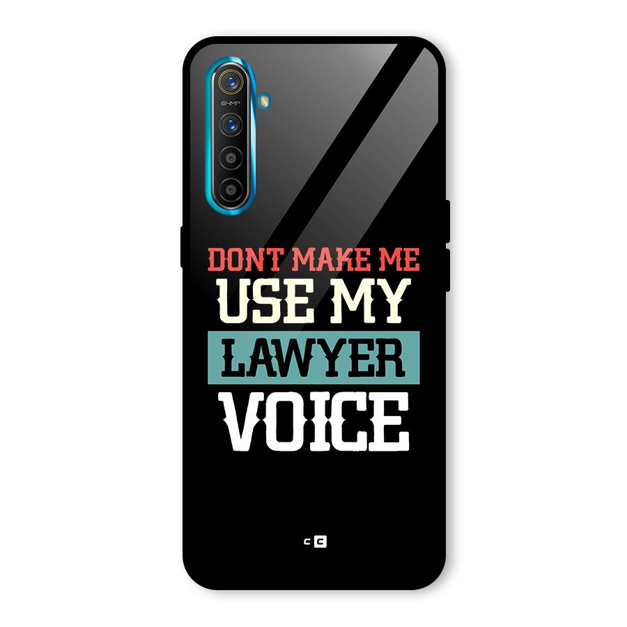 Lawyer Voice Glass Back Case for Realme X2