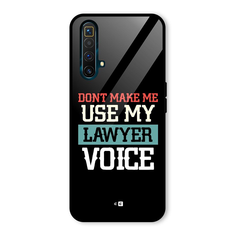 Lawyer Voice Glass Back Case for Realme X3