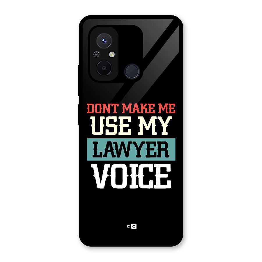 Lawyer Voice Glass Back Case for Redmi 12C
