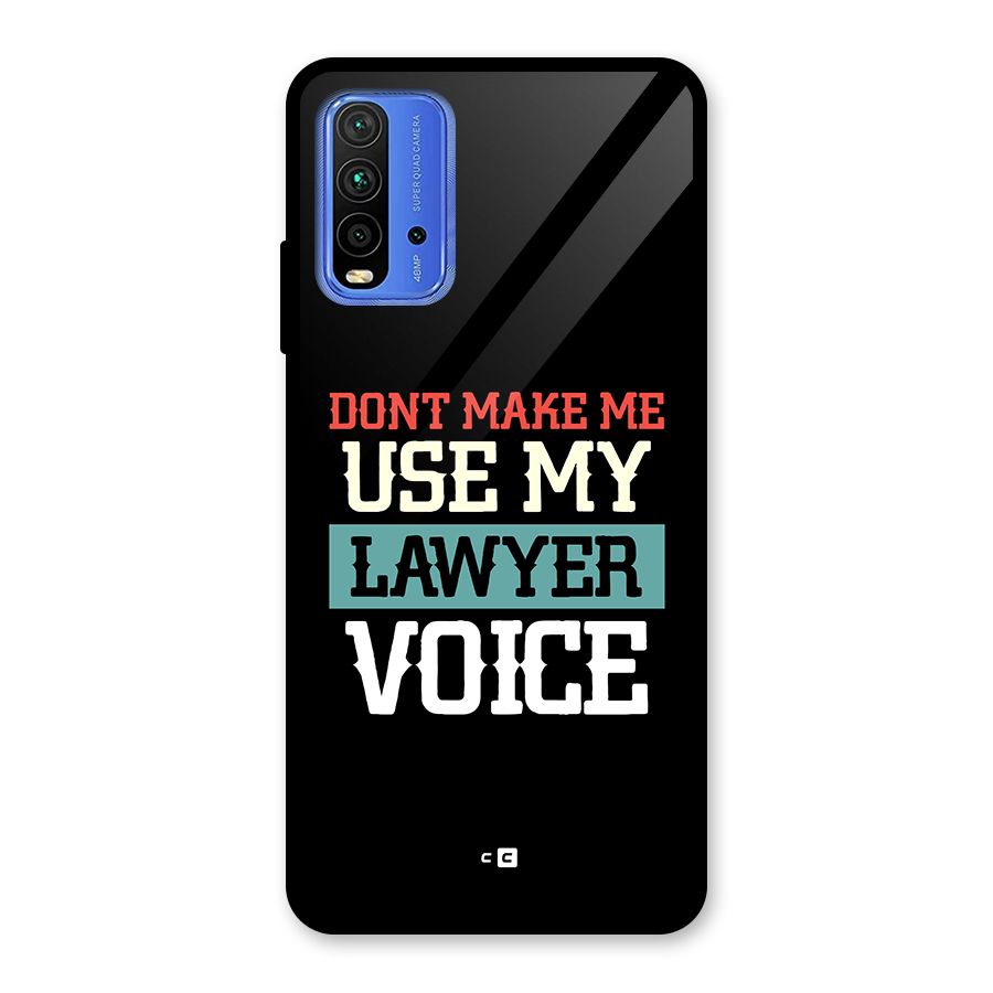Lawyer Voice Glass Back Case for Redmi 9 Power