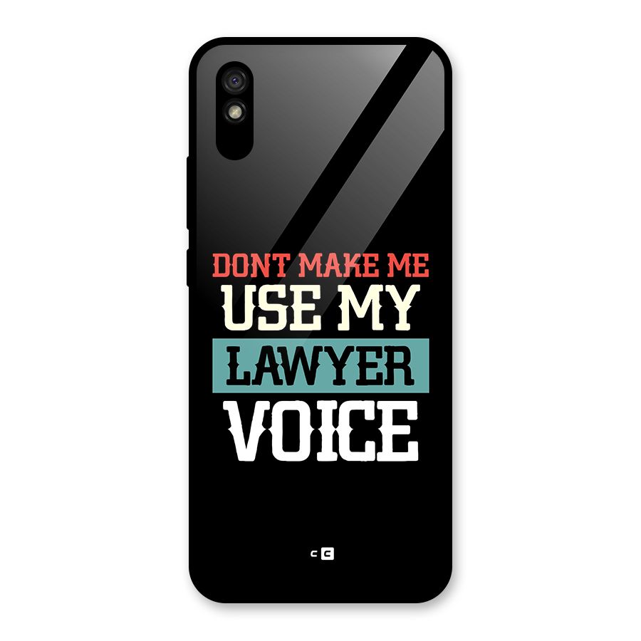 Lawyer Voice Glass Back Case for Redmi 9i