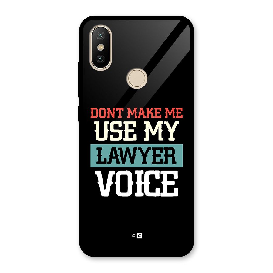 Lawyer Voice Glass Back Case for Redmi A2
