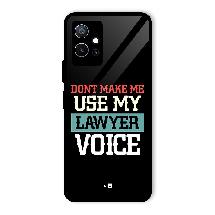 Lawyer Voice Glass Back Case for Vivo T1 5G