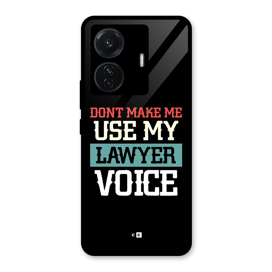 Lawyer Voice Glass Back Case for Vivo T1 Pro