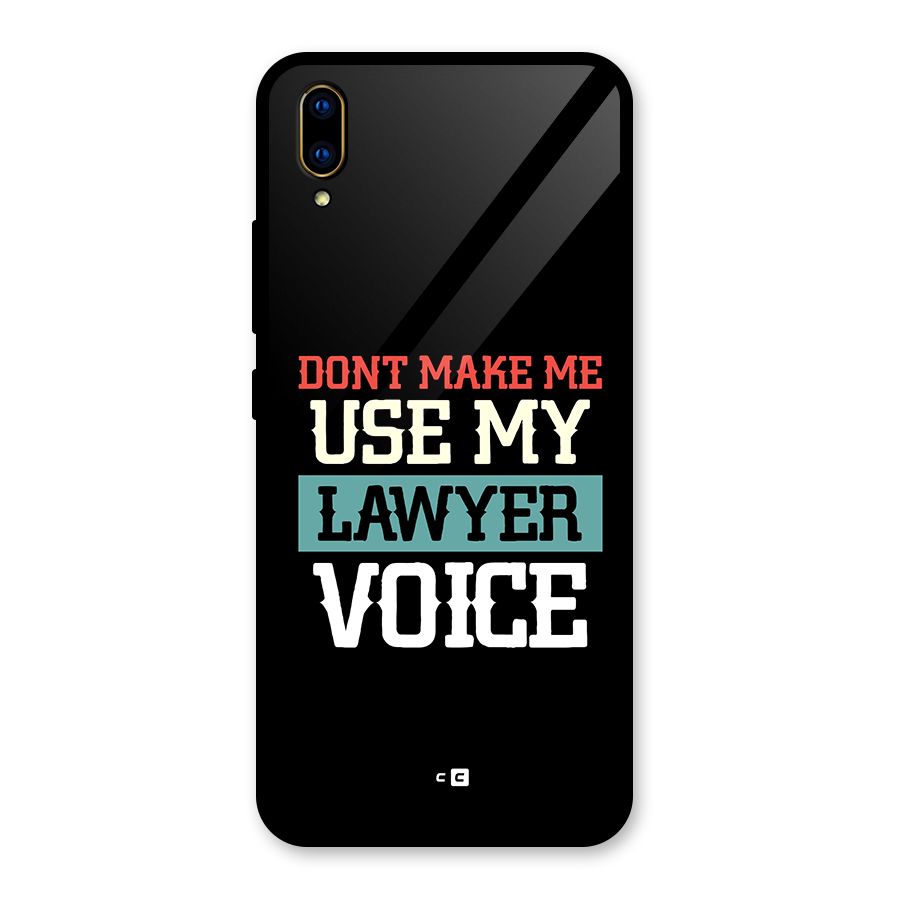 Lawyer Voice Glass Back Case for Vivo V11 Pro