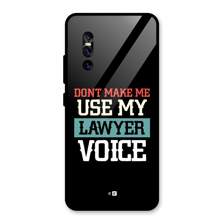 Lawyer Voice Glass Back Case for Vivo V15 Pro