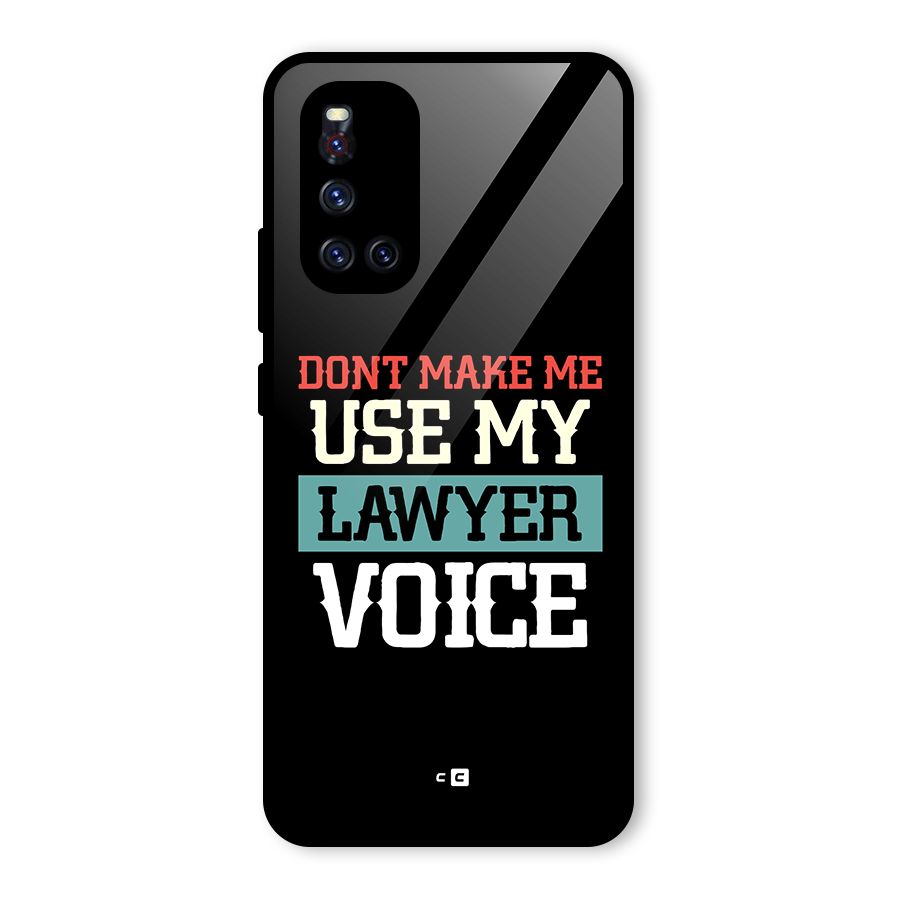 Lawyer Voice Glass Back Case for Vivo V19