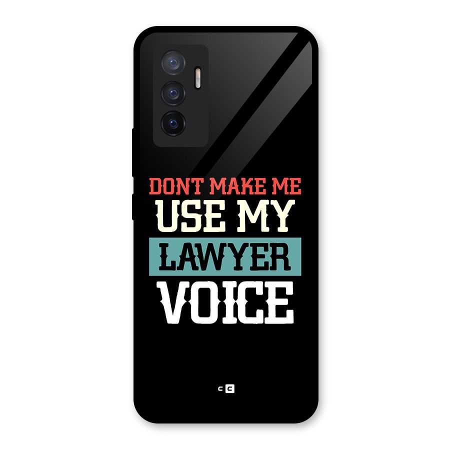 Lawyer Voice Glass Back Case for Vivo V23e