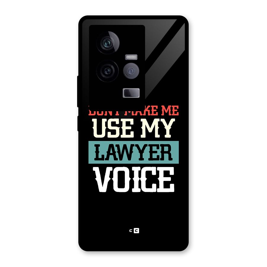 Lawyer Voice Glass Back Case for Vivo iQOO 11 5G
