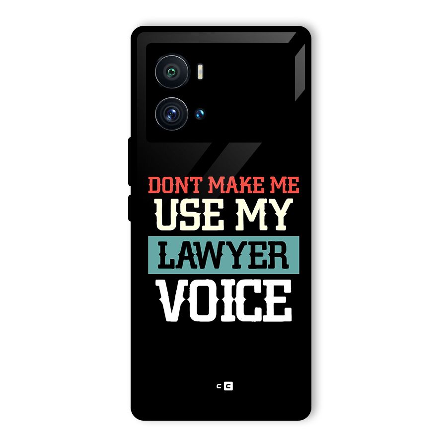 Lawyer Voice Glass Back Case for Vivo iQOO 9 Pro