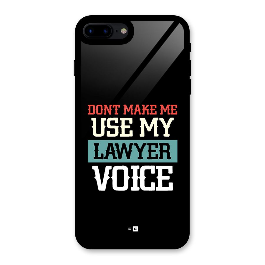 Lawyer Voice Glass Back Case for iPhone 8 Plus