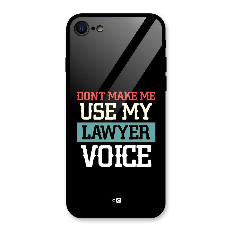 Lawyer Voice Glass Back Case for iPhone SE 2022