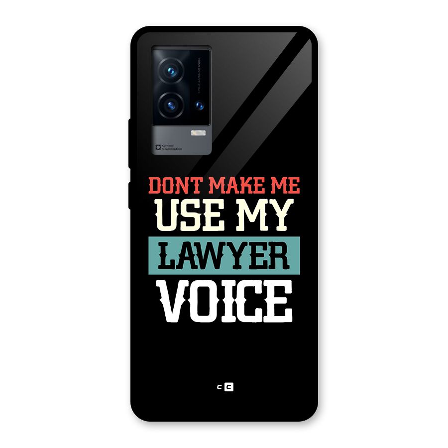 Lawyer Voice Glass Back Case for iQOO 9 5G
