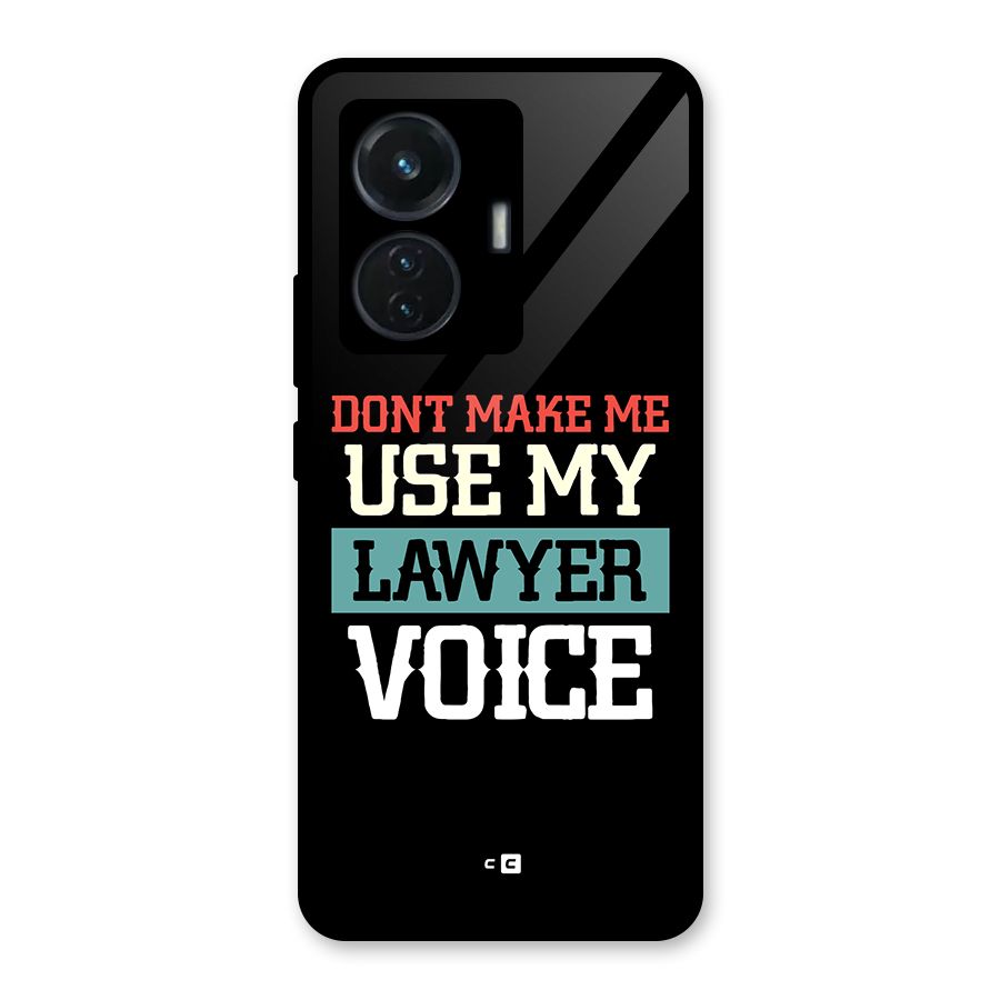 Lawyer Voice Glass Back Case for iQOO Z6 44W