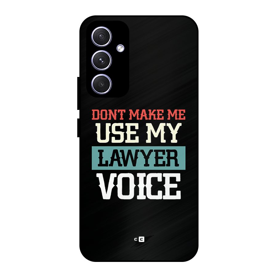 Lawyer Voice Metal Back Case for Galaxy A54