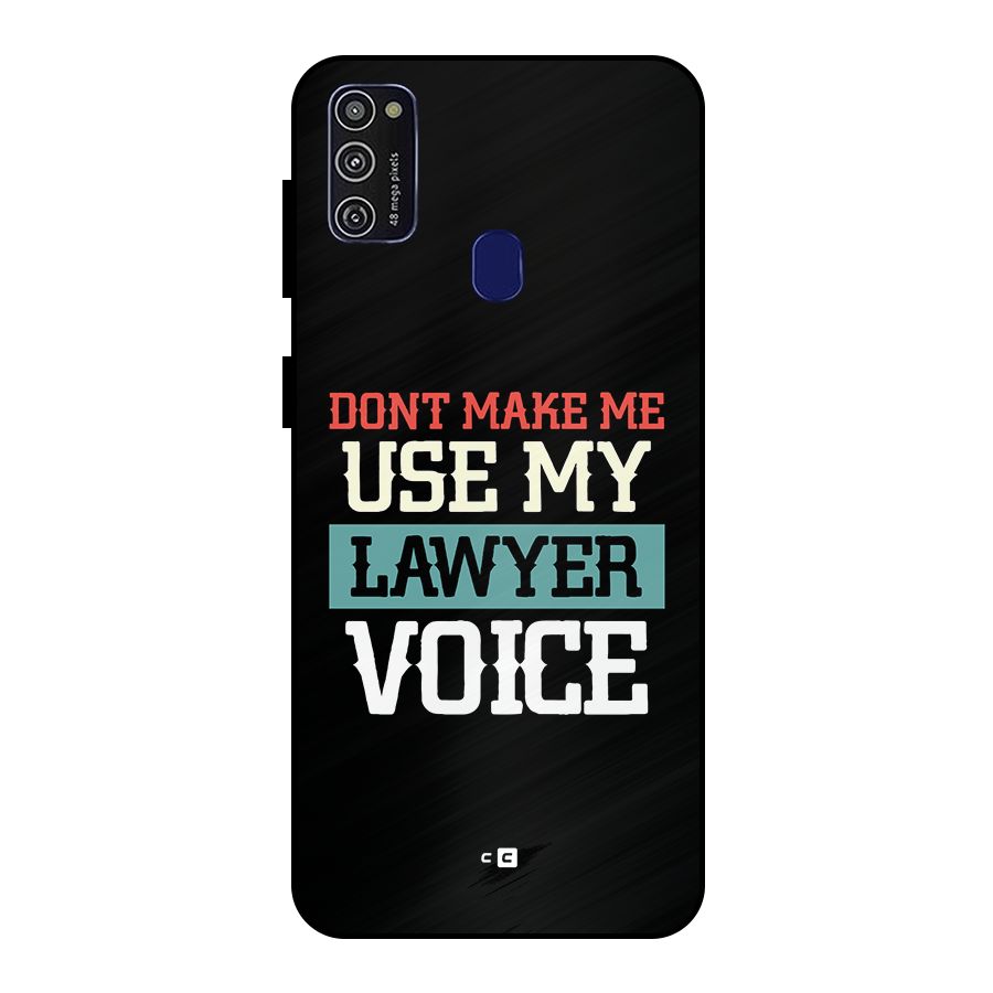 Lawyer Voice Metal Back Case for Galaxy M30s