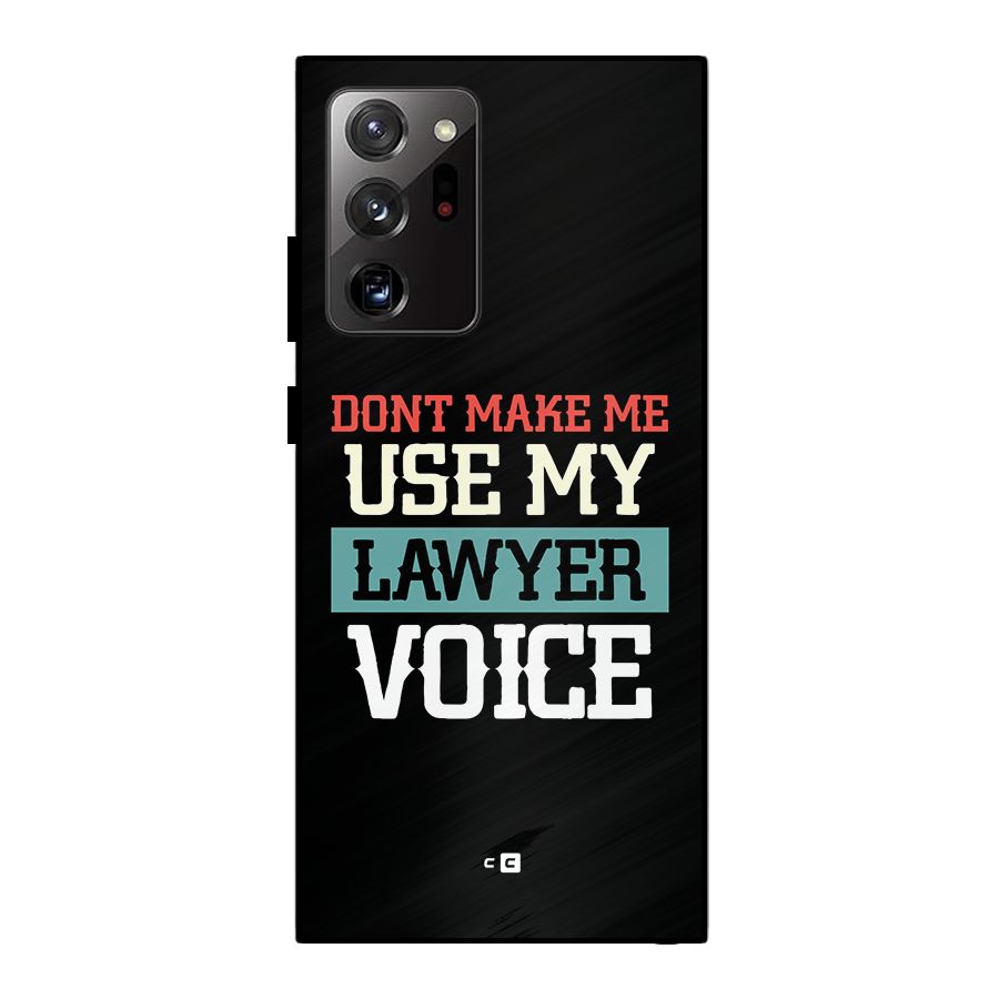 Lawyer Voice Metal Back Case for Galaxy Note 20 Ultra