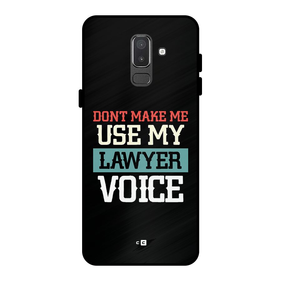 Lawyer Voice Metal Back Case for Galaxy On8 (2018)