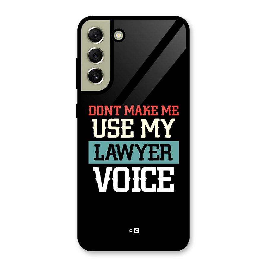Lawyer Voice Metal Back Case for Galaxy S21 FE 5G (2023)