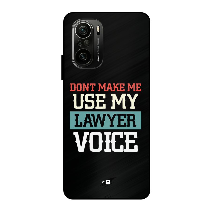 Lawyer Voice Metal Back Case for Mi 11x
