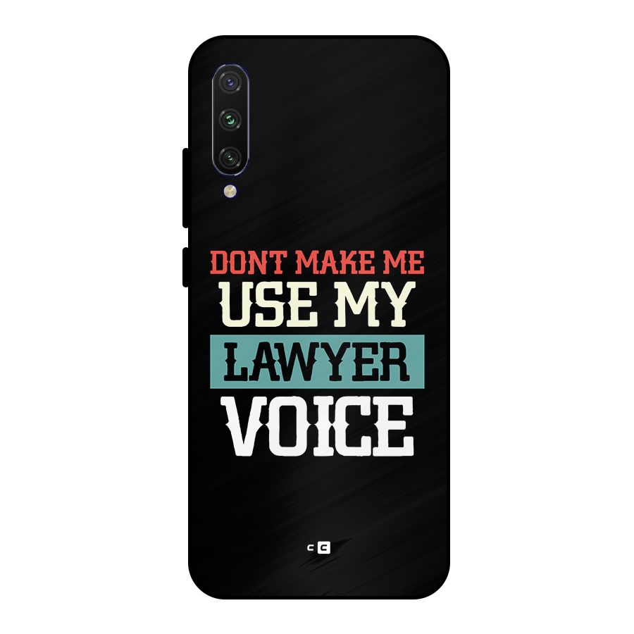 Lawyer Voice Metal Back Case for Mi A3