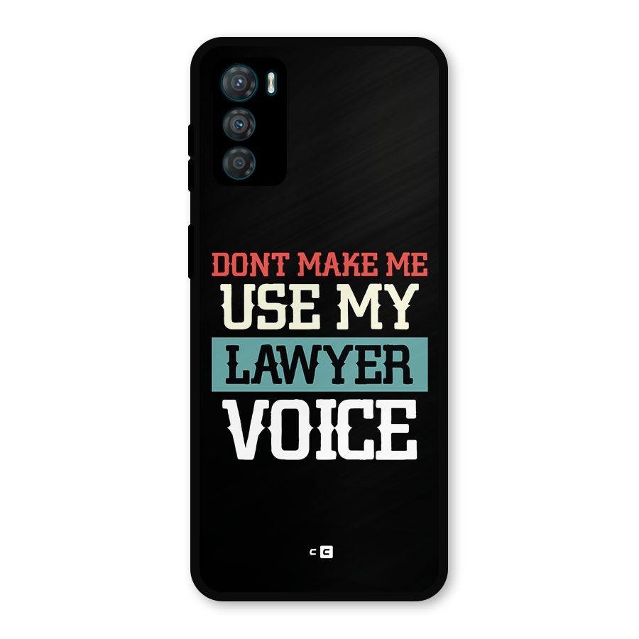Lawyer Voice Metal Back Case for Moto G42