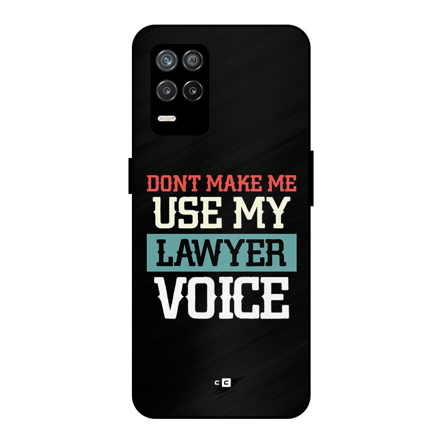 Lawyer Voice Metal Back Case for Realme 8 5G