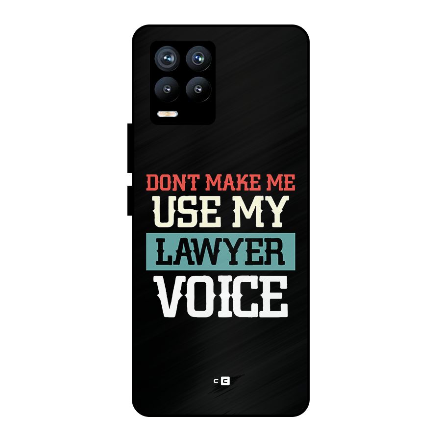 Lawyer Voice Metal Back Case for Realme 8 Pro