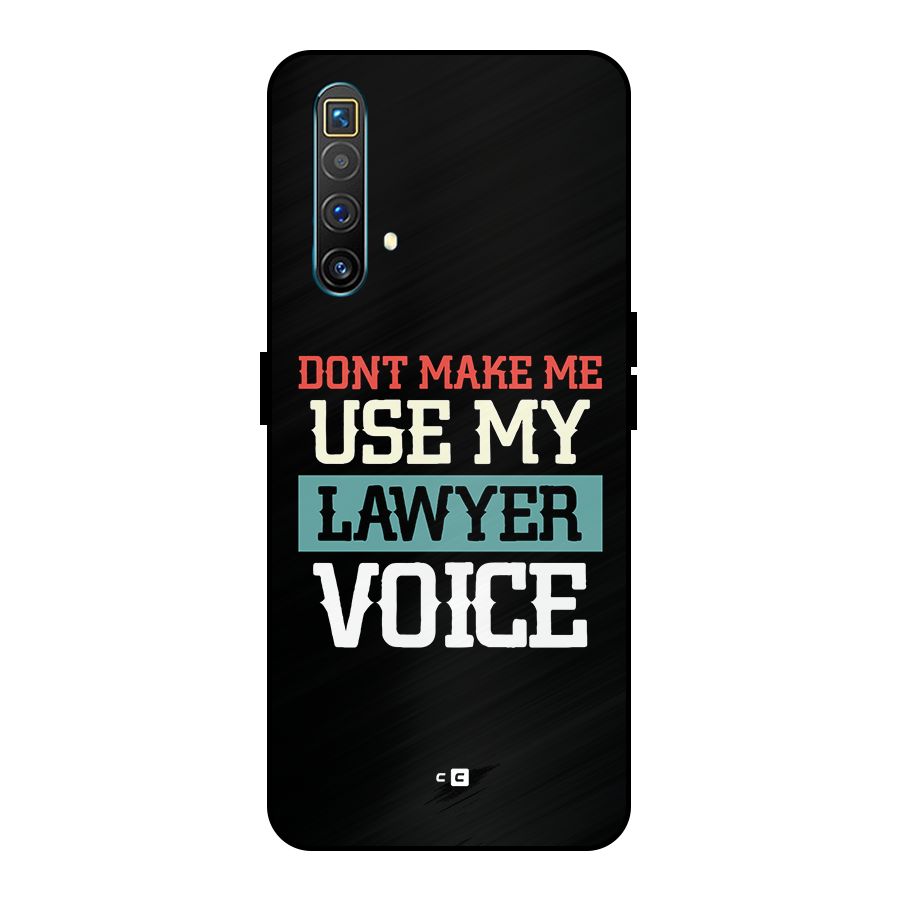 Lawyer Voice Metal Back Case for Realme X3