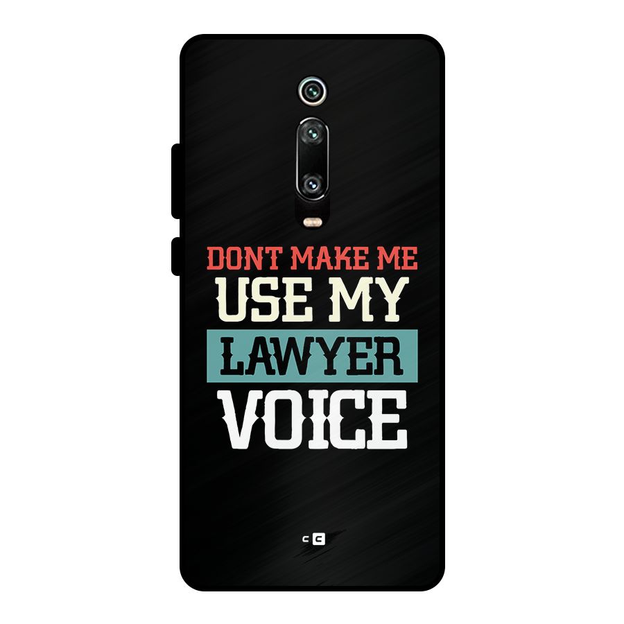 Lawyer Voice Metal Back Case for Redmi K20 Pro
