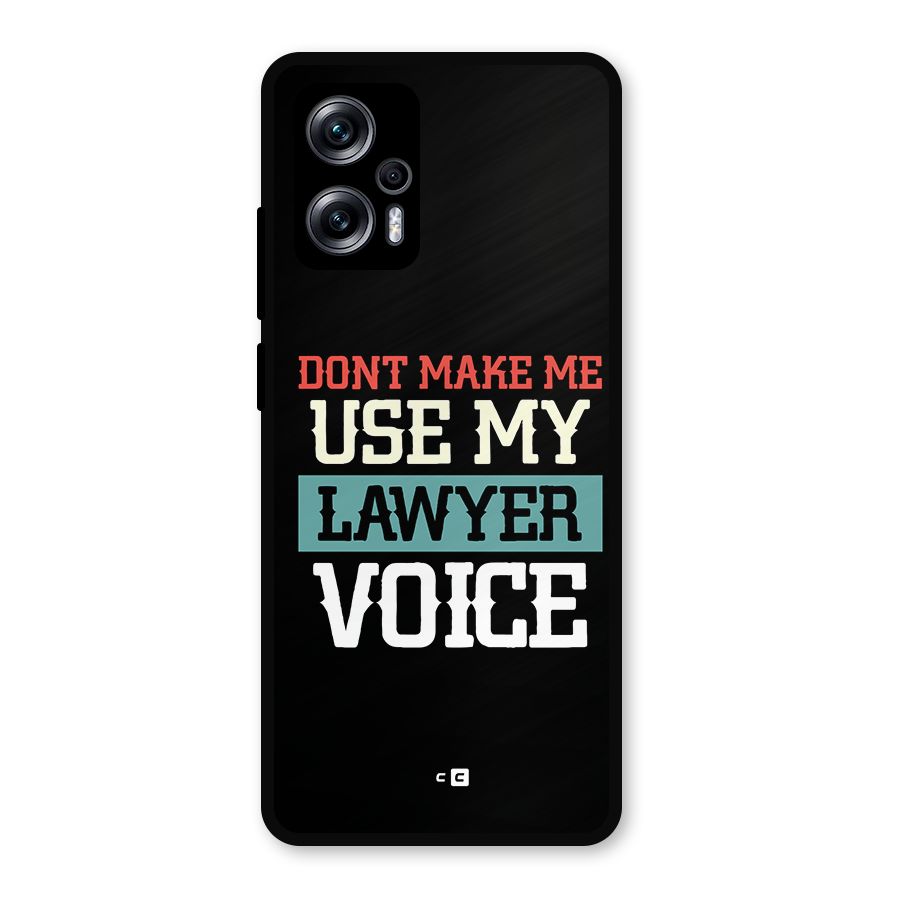 Lawyer Voice Metal Back Case for Redmi K50i