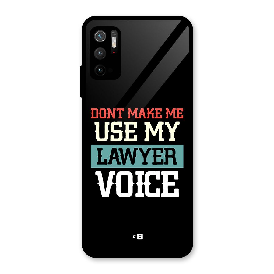 Lawyer Voice Metal Back Case for Redmi Note 10T 5G