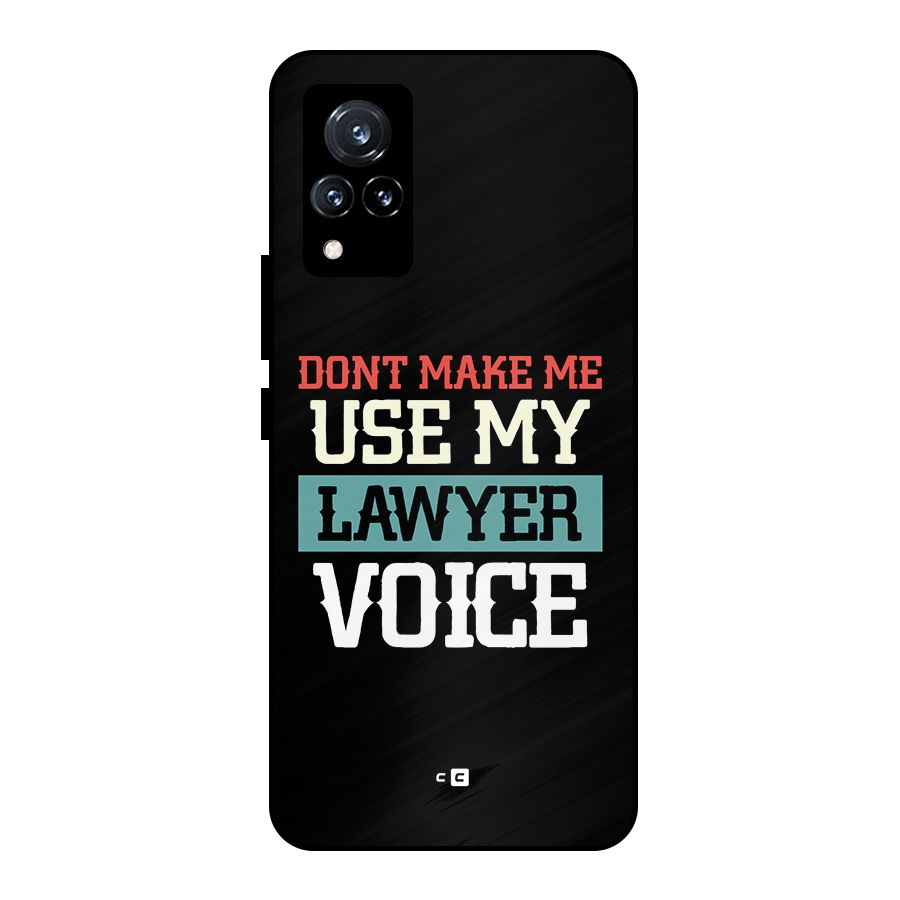 Lawyer Voice Metal Back Case for Vivo V21 5G