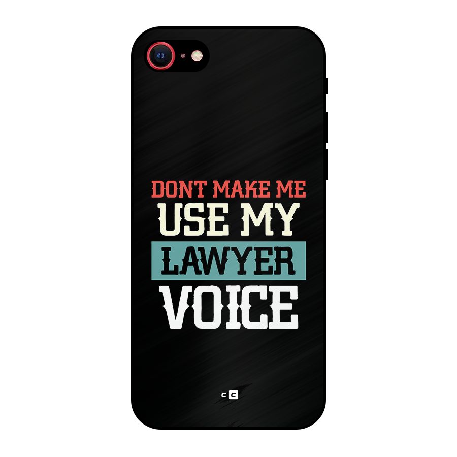 Lawyer Voice Metal Back Case for iPhone SE 2022