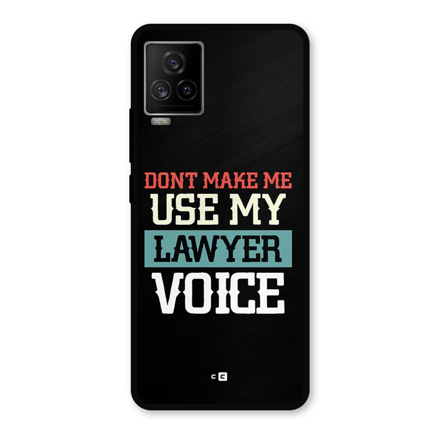 Lawyer Voice Metal Back Case for iQOO 7 Legend 5G