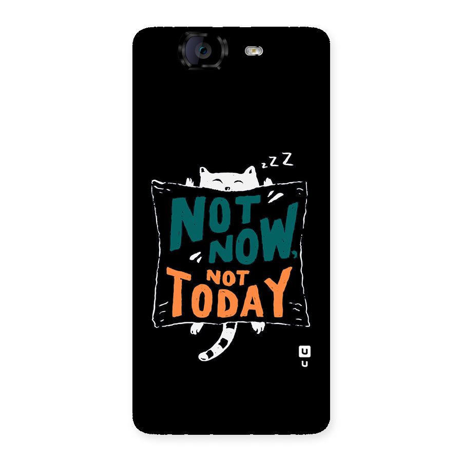 Lazy Cat Not Today Back Case for Canvas Knight A350