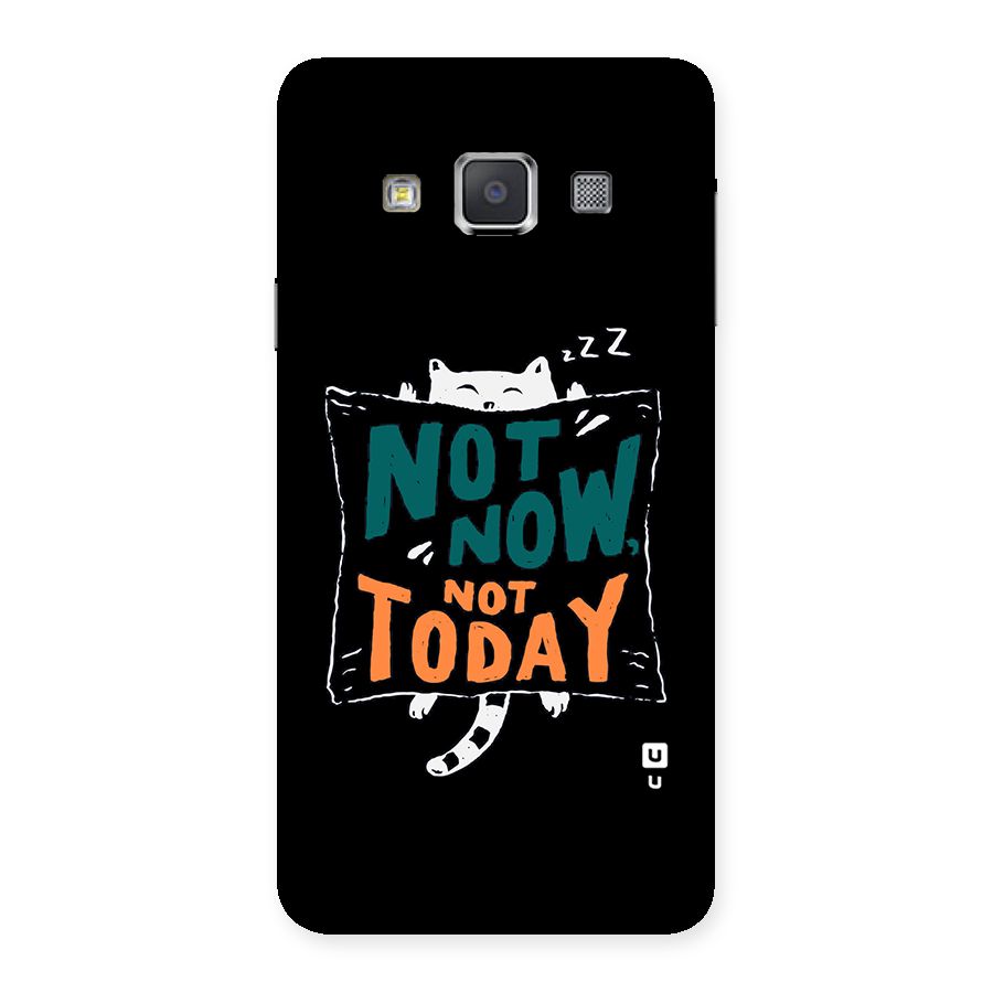 Lazy Cat Not Today Back Case for Galaxy A3