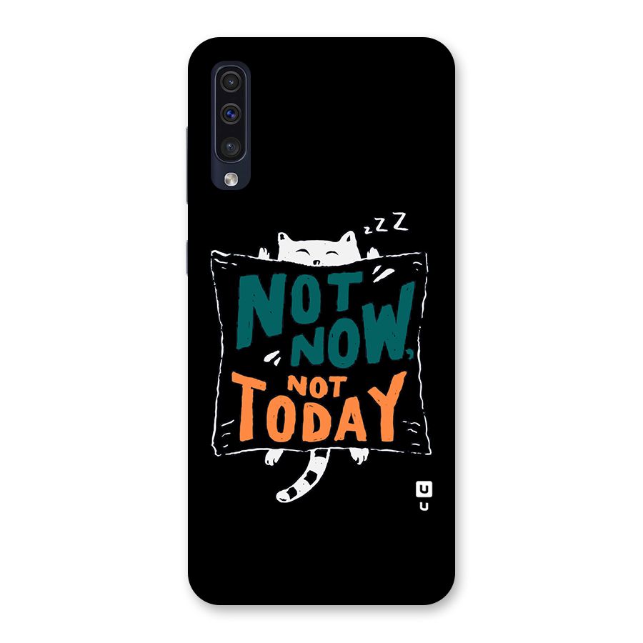 Lazy Cat Not Today Back Case for Galaxy A50