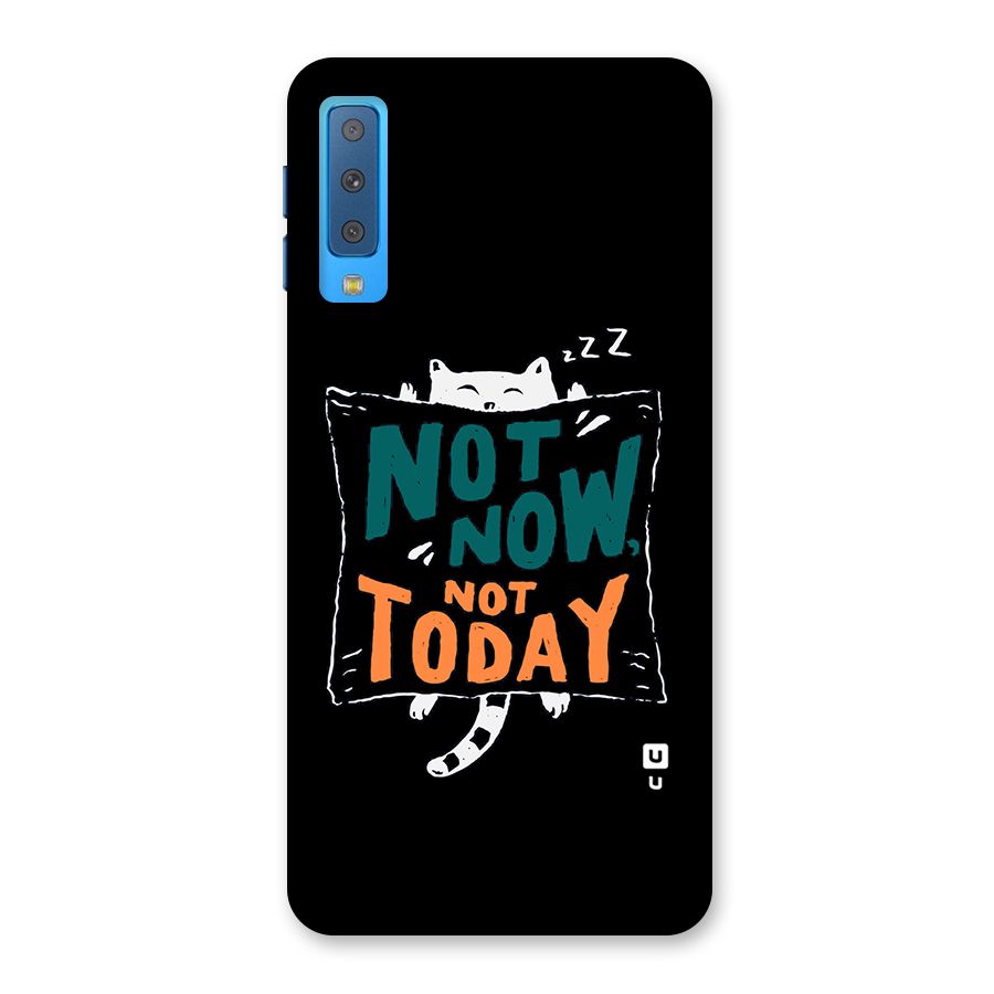 Lazy Cat Not Today Back Case for Galaxy A7 (2018)