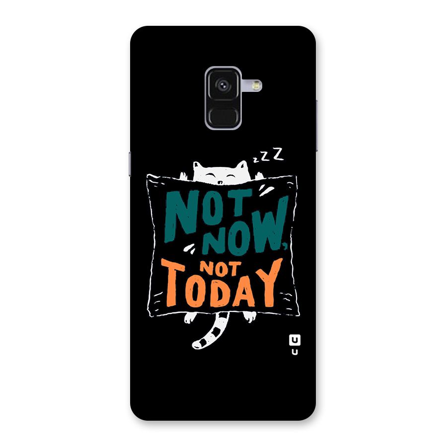Lazy Cat Not Today Back Case for Galaxy A8 Plus