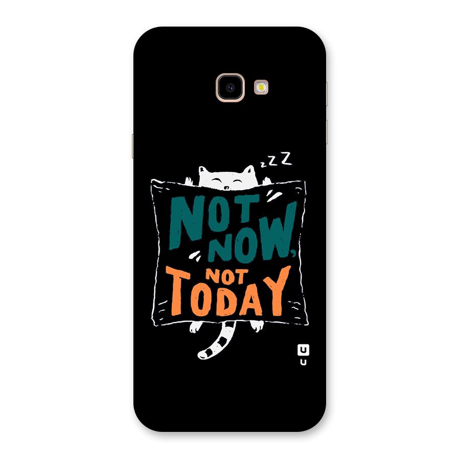 Lazy Cat Not Today Back Case for Galaxy J4 Plus