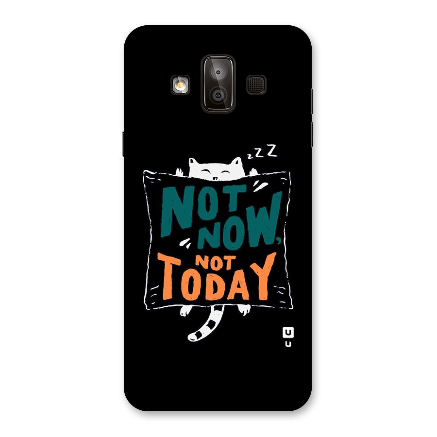 Lazy Cat Not Today Back Case for Galaxy J7 Duo