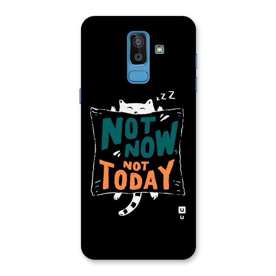 Lazy Cat Not Today Back Case for Galaxy J8