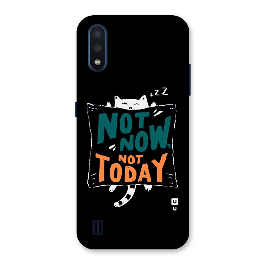 Lazy Cat Not Today Back Case for Galaxy M01