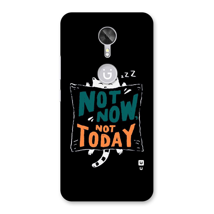 Lazy Cat Not Today Back Case for Gionee A1