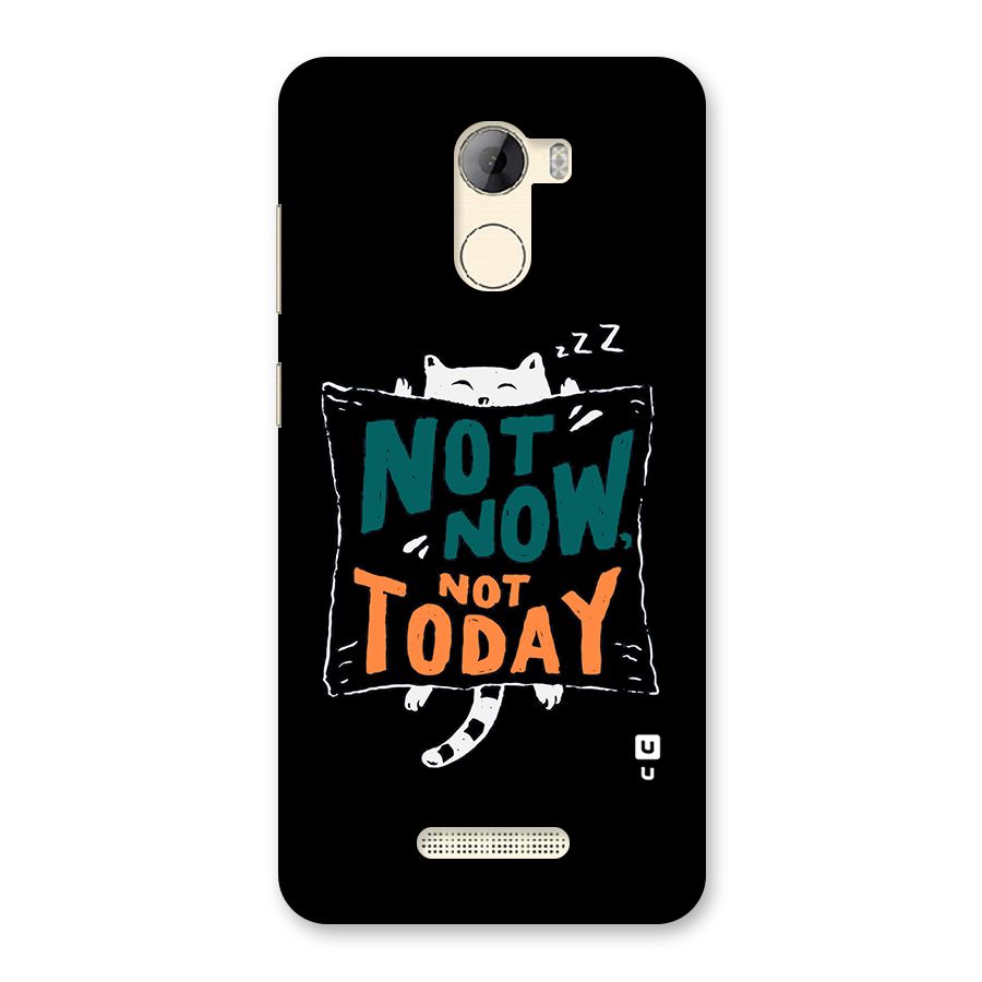 Lazy Cat Not Today Back Case for Gionee A1 LIte